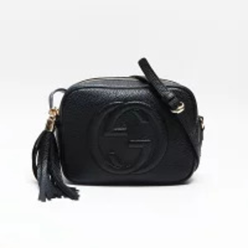 Gucci Soho Fringe Leather Shoulder Bag Black - Picture 2 of 13